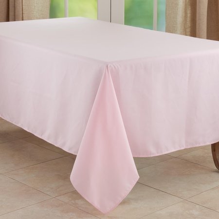 SARO 65 x 120 in. Casual Design Everyday Oblong Tablecloth, Pink 321.P65120B